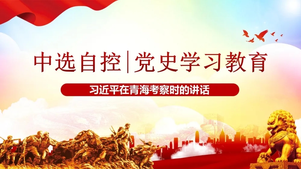 黨史學(xué)習(xí)教育 | 習(xí)近平在青?？疾鞎r(shí)的講話